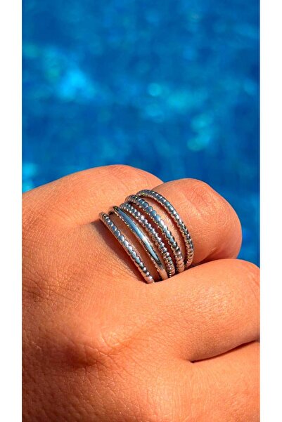 Cadera Jewelry خاتم لونا سبيرال متعدد الحلقات قابل للتعديل