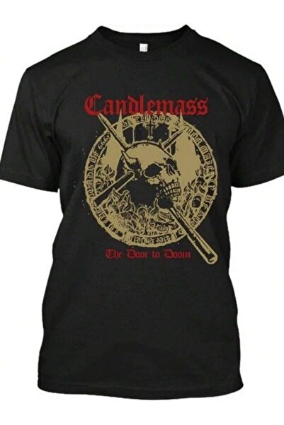 25W جديد! تي شيرت شهير من نوع Candlemass The Door To Sweden Epic Doom Music م...