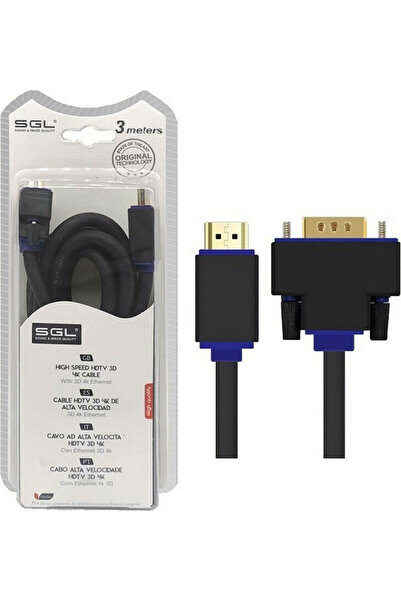 sgl Καλώδιο HDMI αρσενικό - VGA αρσενικό 3 μ. Μαύρο