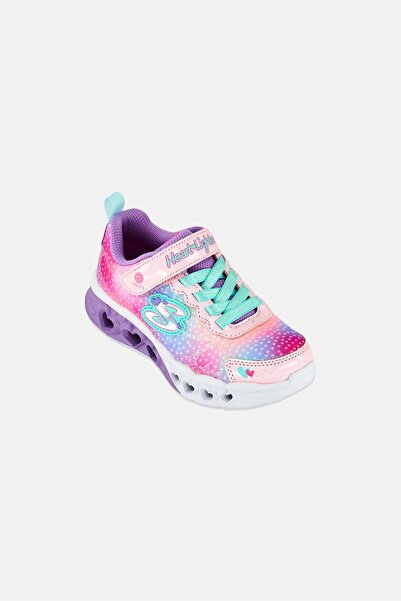 SKECHERS Kids Girl S Light Flutter Velcro Closure Outdoor Shoes, Multicolor
