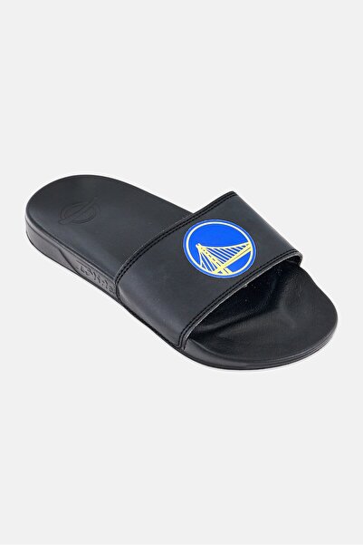 iSlide Kids Boy Golden State Warriors Primary Logo Slip On Slides, Black