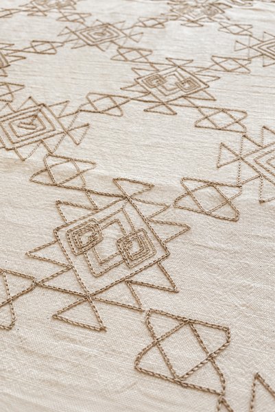 Typoniq Attitude Included سجادة مطرزة فاخرة 100% قطن - أزتك 54x134 سم