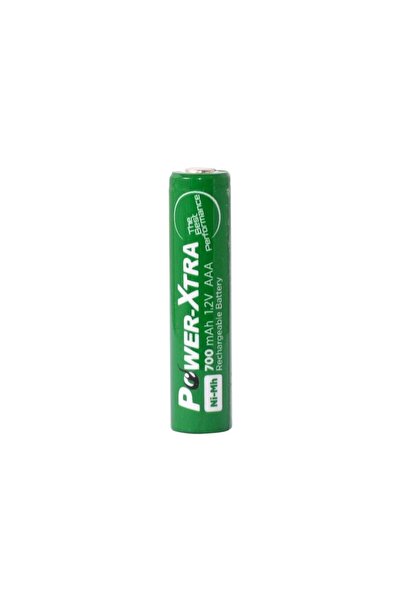POWER-XTRA 1.2V 700 Mah- AAA -Ni-Mh Şarjlı Pil -Flat-Başsız