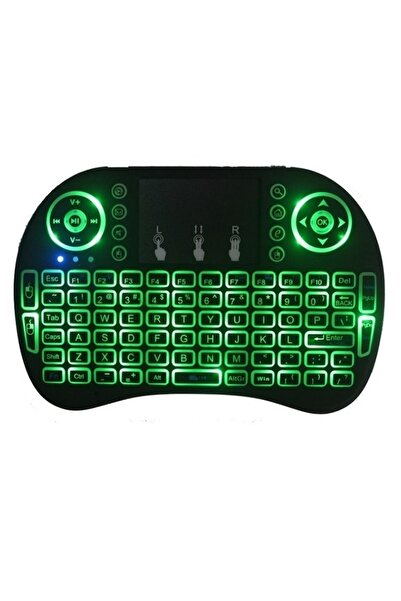 Velaris Tastatură wireless i8 RGB cu Air Mouse, Touchpad și iluminare de fund...