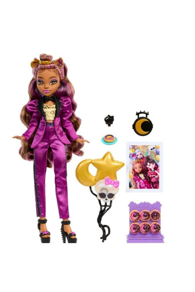 MONSTER HIGH Papusa Monster High, Ball Clawdeen Wolf, tinuta si accesorii de ...