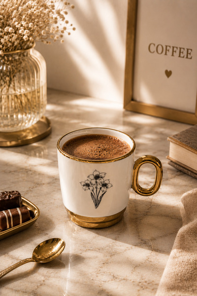 YzHome Acar Porcelain Luxury Coffee Soft Drink Tea Cup Mug 220ml