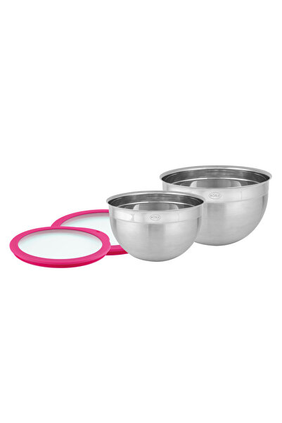 rösle Set of Bowls with Glass Lids, 20-24 cm 13588