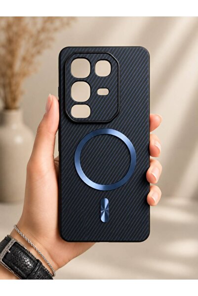 TECNOTREND İnfinix Note 50 Pro Uyumlu Telefon Kılıfı Karbon Fiber Dokulu Elek...