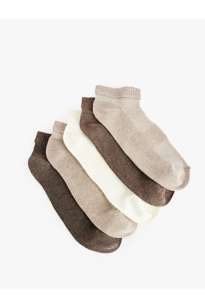 Koton 5-Piece Basic Cotton Booties Socks Set