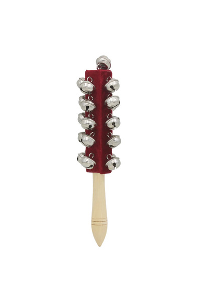 Choice Red Wooden 21 Bell Rod Orff Instruments Early Education Stick Shaker M...