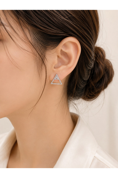 Generic Brand Earrings or earrings in the shape of a triangle