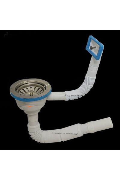 Candan Çöpmak Körüklü Sifon Yandan Damlalıklı Lavabo Gideri