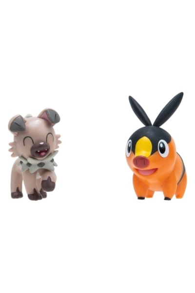 Jazwares Set de luptă Pokemon cu 2 figurine Tepig & Rockruff
