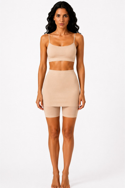 AV ANZAV 1574 Kota Modal&Cotton Skirted Leggings/Boxer/Shorts
