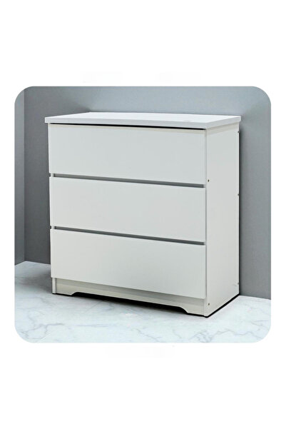 BEC39 Modern Wooden 3 Drawer Chest of Drawers Storage Cabinet