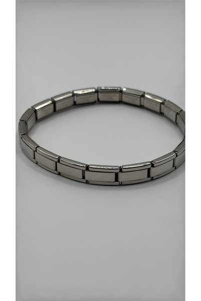 Stelle Jewelry Stainless Steel Silver Chain Bracelet – Minimal Unisex Steel Bracelet, Non-Tarnishing, Water-Resistant for Daily Use