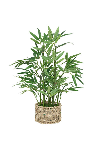 RADIONAT , Atmosphera artificial Bamboo plant with pot, 46 cm, green
