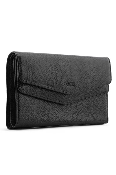 Orez leather wallet Black Color