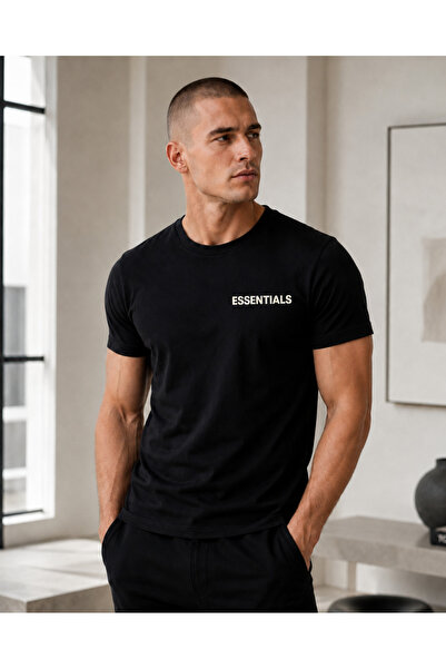 Vant Clothing Tricou negru imprimat New Model Essentials