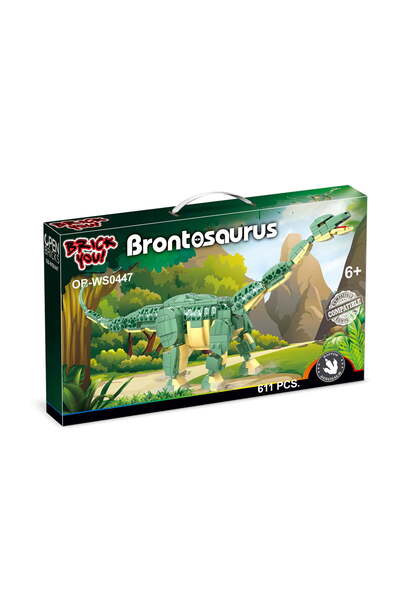SES Creative Set de constructie, Dinozaur Brontozaur (611 piese)
