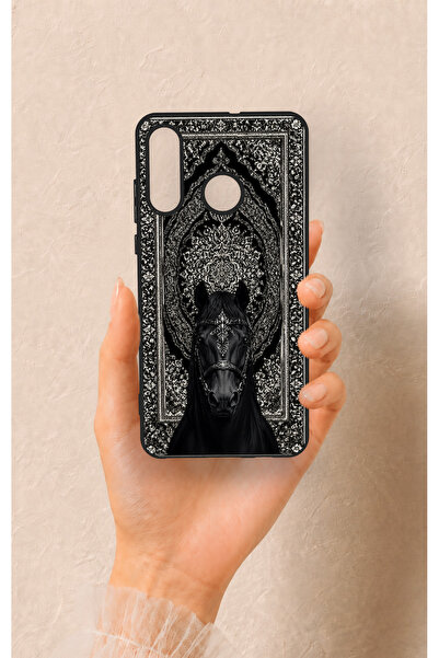 Vip Case Huawei P30 Lite Uyumlu Etnik At Figürü Desenli Silikon Kılıf