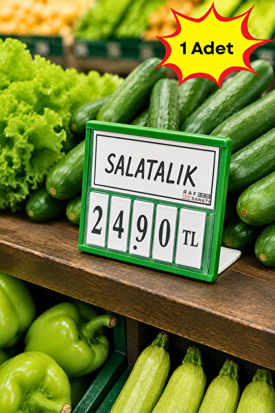 Raf Sanatı Fiyat Kasetlik Manav Kasap Şarküteri Etiketi Rakamlı Fiyatlık | Ay...