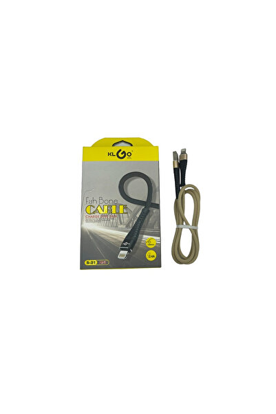 OEM Καλώδιο Ταχείας Φόρτισης USB to Lightning Χρυσό 1m KLGO S-21