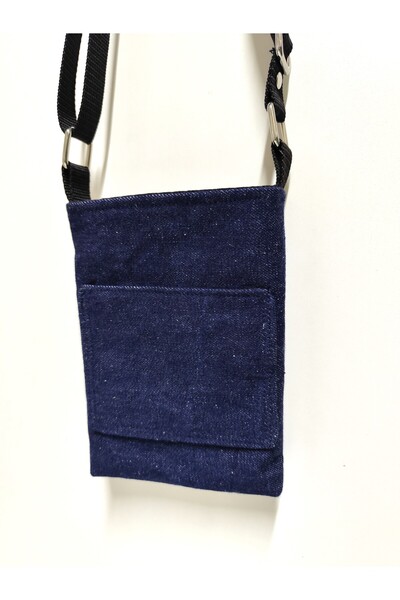 minart design Denim Small Messenger Bag with Front Pocket