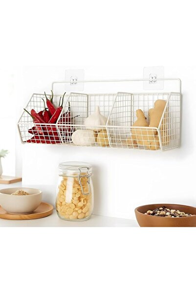 Aissiora Wall Mounted Pantry Shelves for Storage, Wall Hanging Baskets for Ki...