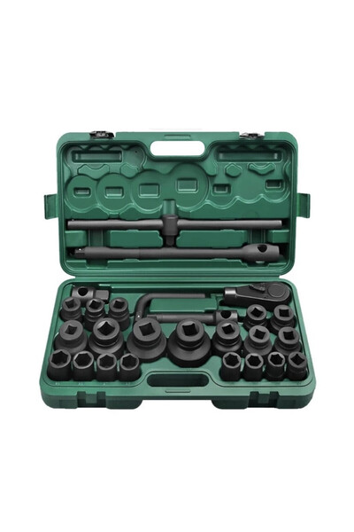 OEM Καρυδάκια αέρος 3/4" &amp; 1'' βαρέου τύπου σετ 26 τεμ. σε μεταλλική κασε...