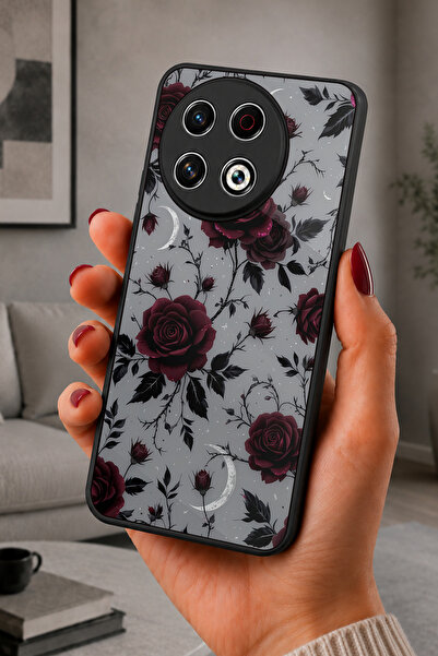TECNO Spark 30 Pro Uyumlu GülDeseni Desenli Kamera Korumalı Darbelere Dayanık...