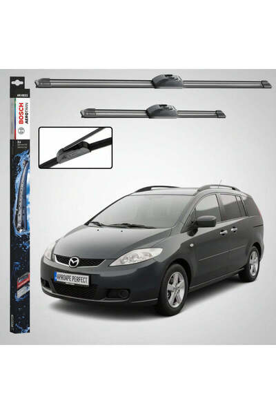 Bosch Mazda 5 CW 2010-2015 Чистачки за предно стъкло |   Преден комплект 650м...