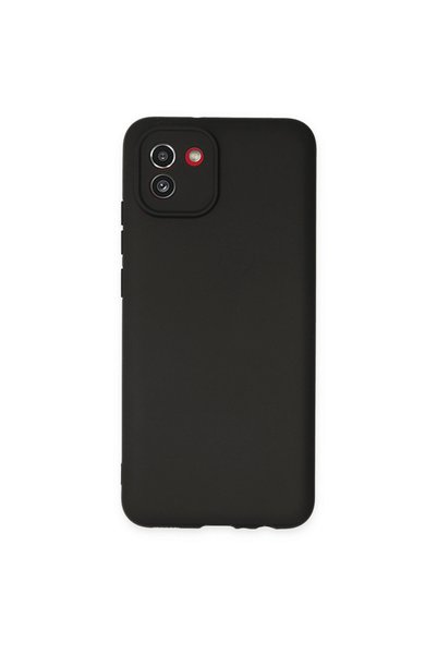 TheGencoo Samsung galaxy a03 case first silicone - black