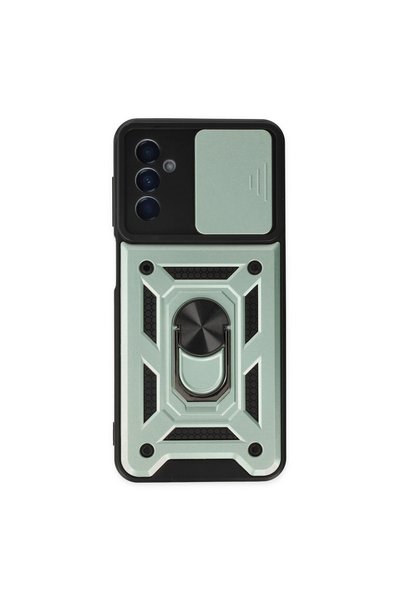 Generic Brand Samsung Galaxy A04S Case Pars Silicone with Lens Ring - Green