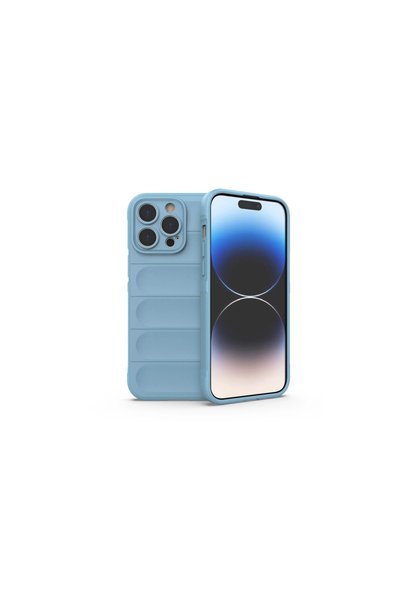 TheGencoo Apple iPhone 15 Pro Case Optimum Silicone - Sky Blue