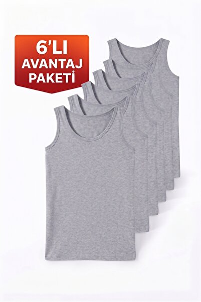 NACAR STORE 6-Piece Men's Lycra Cotton Undershirt Advantage Pack with Straps