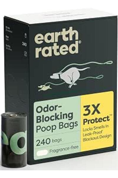 Earth Rated أكياس فضلات الكلاب من شواوي، 270 كيس إضافي سميك وقوي للكلاب، مضمو...