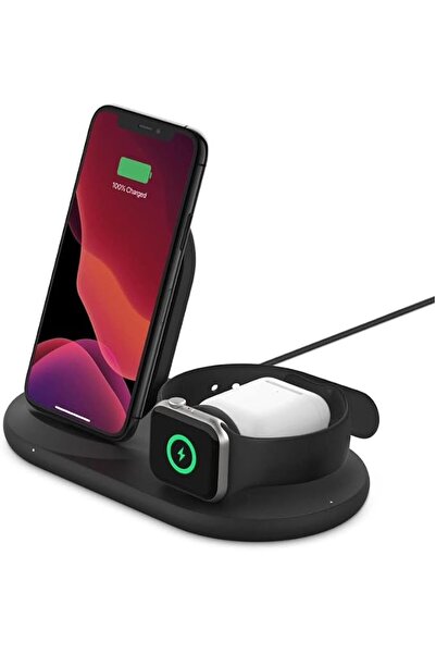 Belkin 3 in 1 Wireless Charging Station, 7.5W Wireless Charger for iPhone, Ap...