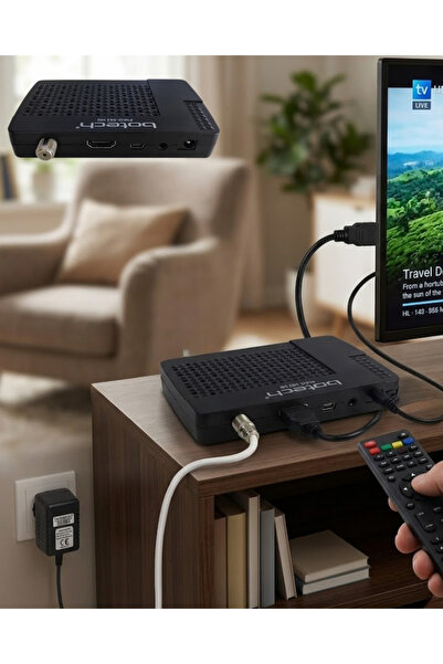 UCUZTEKNO جهاز استقبال الأقمار الصناعية عالي الدقة 1080p مع مخرج HDMI ودعم US...