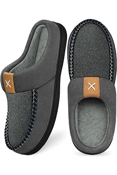 GENERAL Homitem Spm01 mens Slipper | Wool-Like Plush Fleece Lined Comfy Warm ...