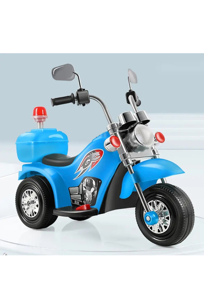 Generic Kids Electric Ride-On Motorcycle with Light & Music 3-Wheel Battery P...