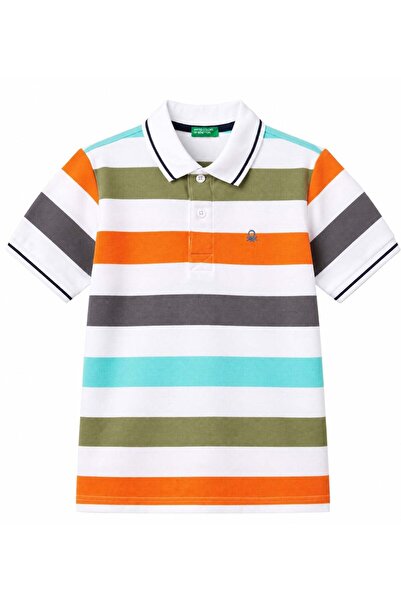 United Colors of Benetton Bennetton dječačka majica sa šarenim prugama MULTIC...