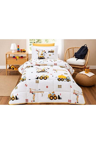 Özdilek Ranforce -Builder Yellow- Single Child Sleeping Set