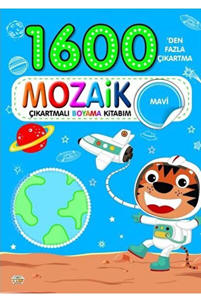 0-6 Yaş Yayınları 1600 كتاب تلويني مع ملصقات فسيفساء الكتاب الأزرق