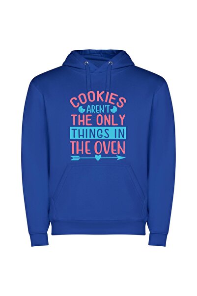 iLovePrints Sizzling Homemade Oven Delights Φούτερ με κουκούλα σε χρώμα Μπλε