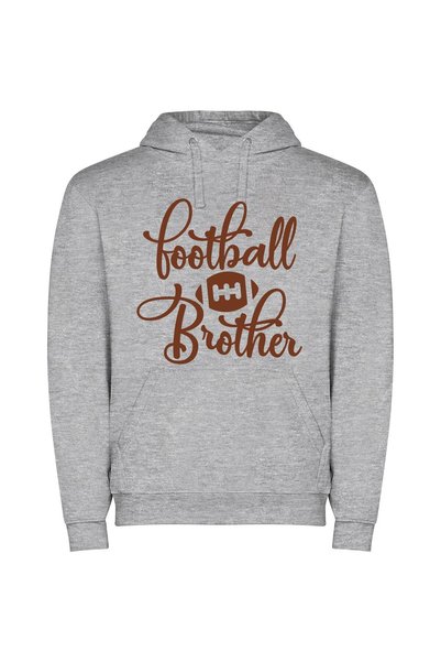 iLovePrints Football Brotherhood Unveiled Φούτερ με κουκούλα σε χρώμα Γκρι