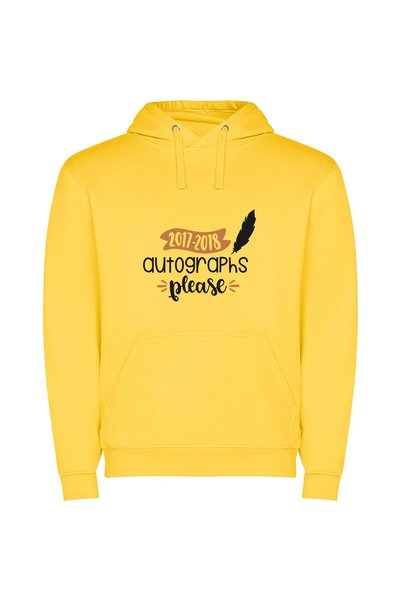 iLovePrints Inked Memories 2018 Φούτερ με κουκούλα σε χρώμα Κίτρινο