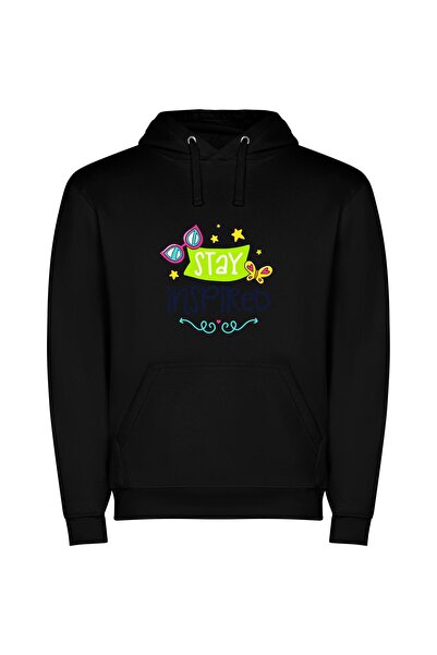 iLovePrints Everlasting Inspired Butterfly Φούτερ με κουκούλα σε χρώμα Μαύρο