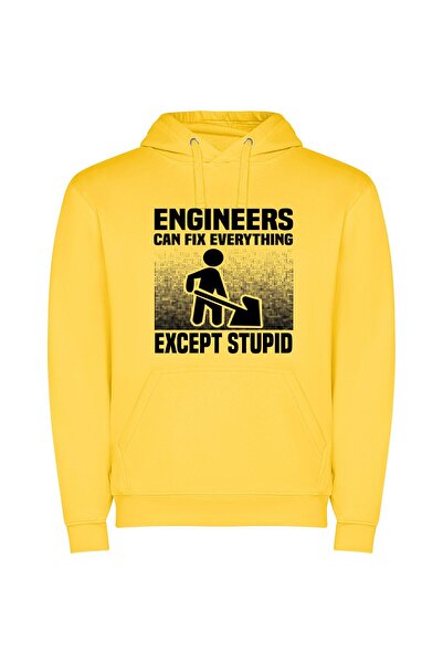 iLovePrints Engineers Tackle All Except Stupid Φούτερ με κουκούλα σε χρώμα Κί...