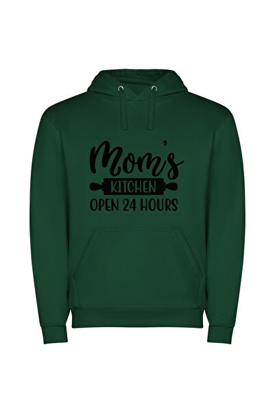 iLovePrints Mom's Kitchen: Eternal Nourishment Φούτερ με κουκούλα σε χρώμα Πρ...